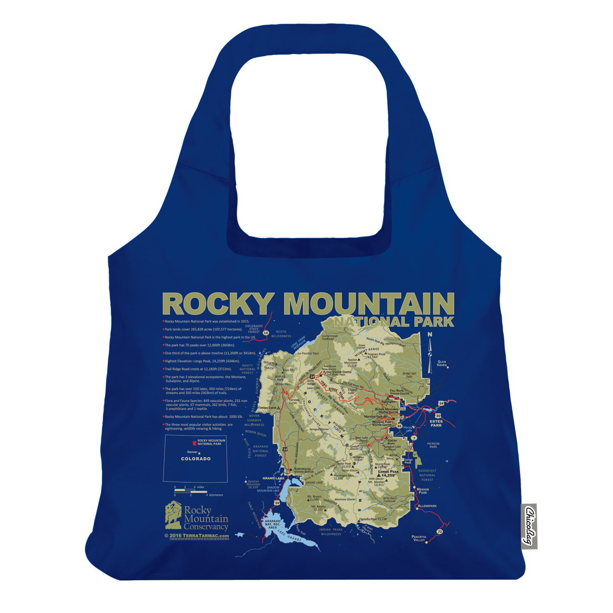 Rocky Mountain NP MapBag